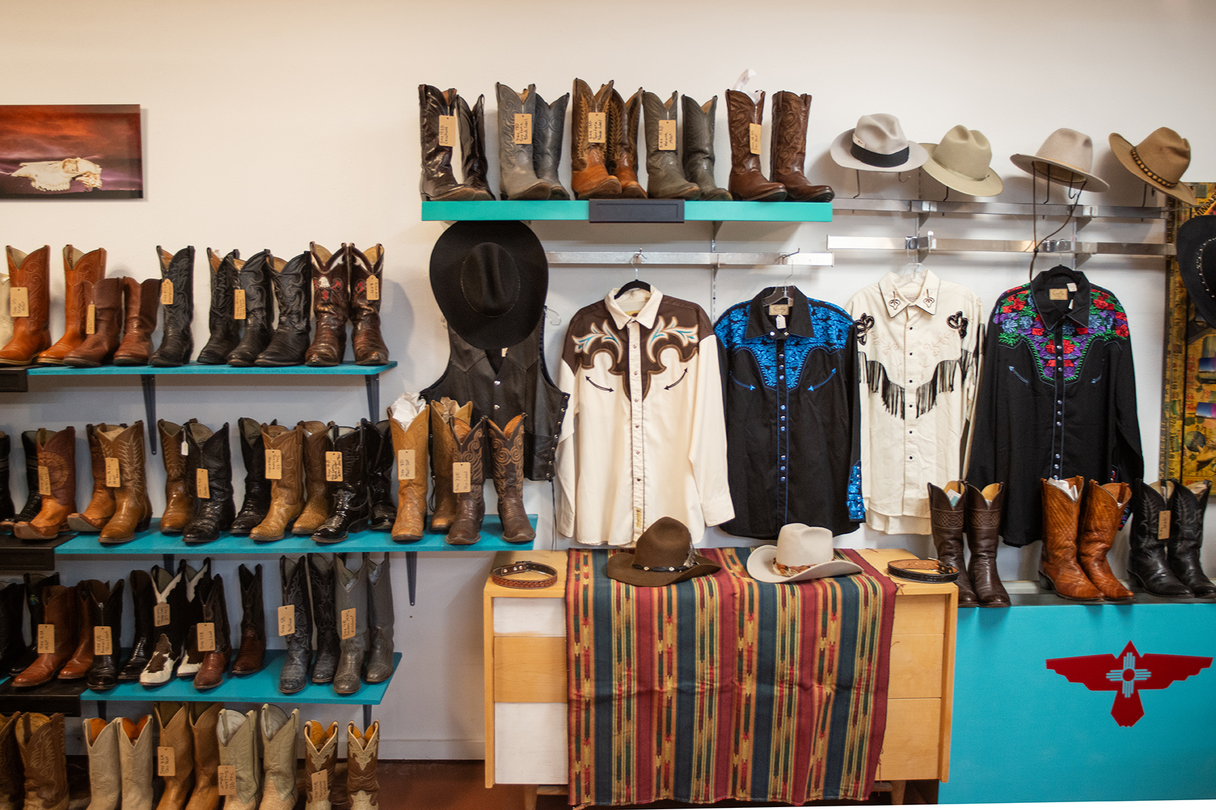 Vintage Clothing and Boots.